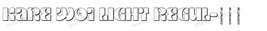 Kare W01 Light Regul字体转换